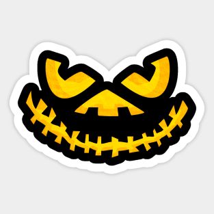 Scary Pumpkin Monster Halloween T Shirt Monster Tee Horror Tee Evil Pumpkin Lamp T-Shirt  Halloween Gift Holiday Gift Sticker